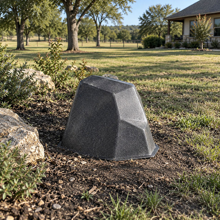 Piedmont Decorative Rock Well Cover - 19″ L × 19″ W × 32″ H