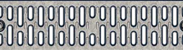 Type 493Q Stainless Slotted Channel Grate - 19.69” - QuickLok®