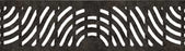 Type 492Q Black Plastic Slotted Channel Grate - 19.69” - QuickLok®