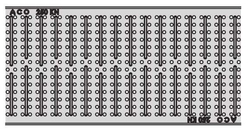 Type 665Q Stainless Perforated Channel Grate - 39.37” - QuickLok®