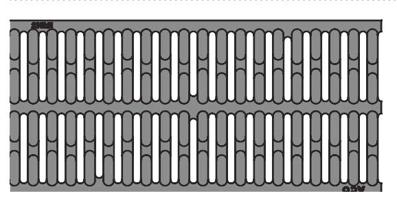 Type 661Q Ductile Iron Slotted Channel Grate - 19.69” - QuickLok®
