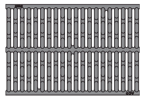 Type 861Q Ductile Iron Sloted Channel Grate - 19.69” - QuickLok®