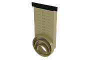 Outlet cap (Male) with black end frame