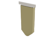 Closing cap (Female) with galvanized steel end frame