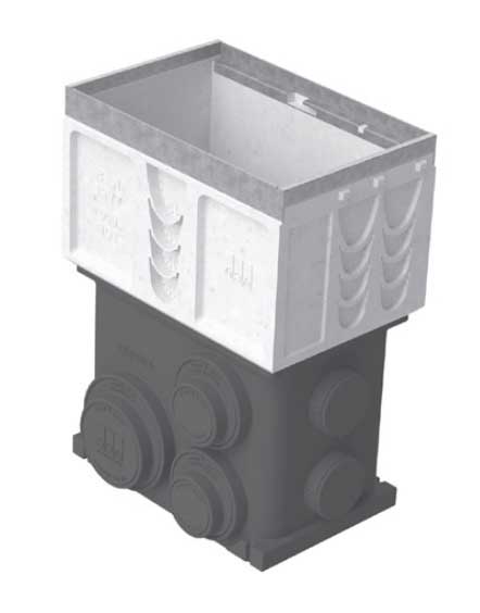K1-622S Catch Basin - 19.69" (0.5 m)- For Stainless Edge Trench Drains