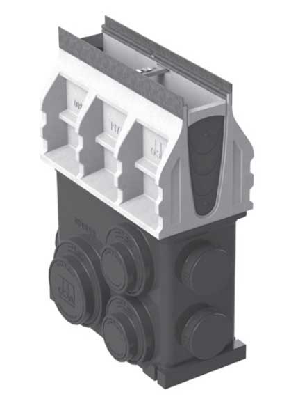 K1-906S In-line Catch Basin - 19.69" (0.5 m)- For Stainless Edge Trench Drains