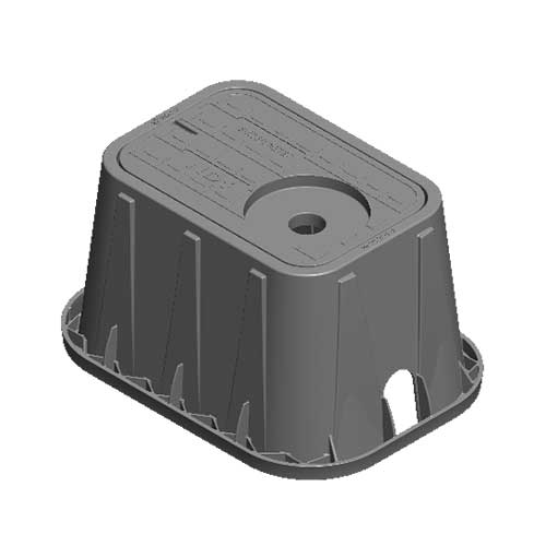 Water Meter Pit Box - 14 in. X 19 in. Rectangular Meter Box with Locki ...
