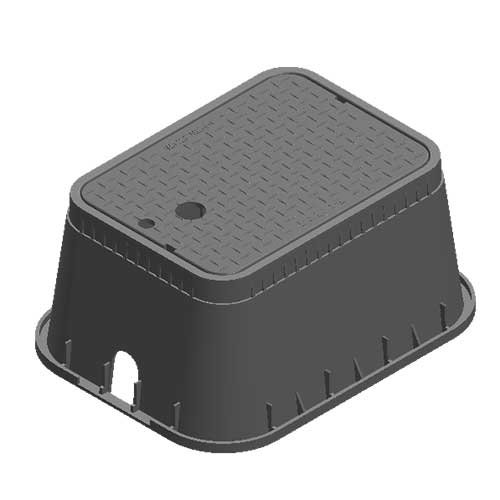 Water Meter Pit Box - 13 in. X 20 in. Rectangular D1500 Meter Box