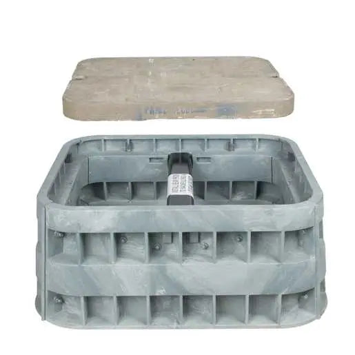 Assembly, PM183024, HDPE Box, Polymer Concrete Cover-ELECTRIC WARNING - PM183024PCH005P3 - PenCell