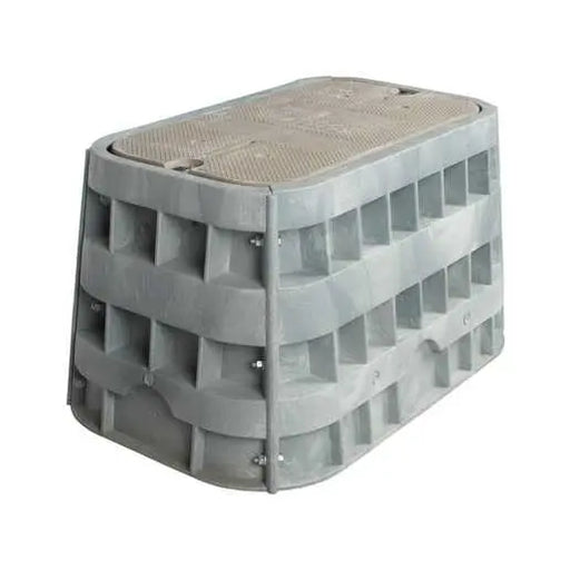 Assembly, PM182424, HDPE Box, Polymer Concrete Cover-ELECTRIC WARNING – PM182424PCH005P3 – PenCell
