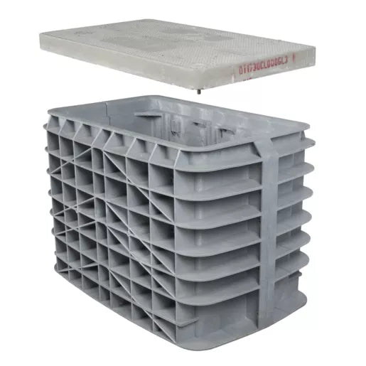 Assembly, DT111818, HDPE Box, Polymer Concrete Cover-BLANK – DT111818PCH00009 – PenCell
