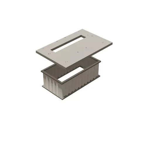 Pad Vault – One Piece – 72" x 120" x 30" – with (2x) 7" x 56" Throat – PE7212040756501 – Hubbell