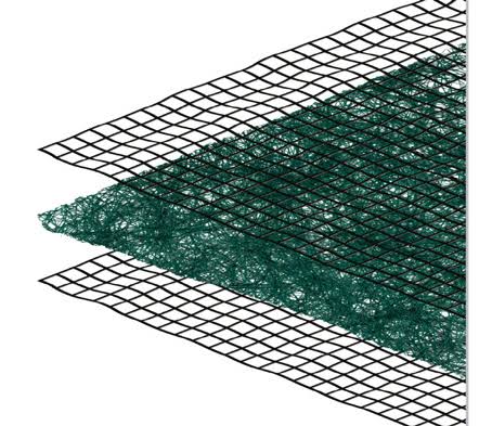 Western Green - ECP-3 - Triple Net Poly Matrix TRM - 8' x 112.5'