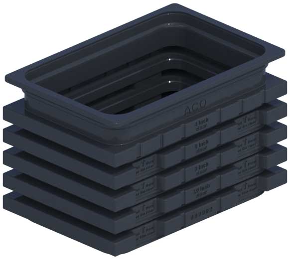 Series 611 Catch Basin Riser Polymer (optional) - For Galvanized & Stainless Edge Trench Drains