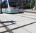 ACO K100 channel drain along a light rail platform
