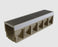 ACO KlassikDrain K200 polymer concrete trench drain channel with grate
