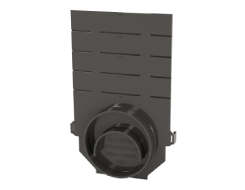 K2 Universal inlet/outlet/end cap - For Galvanized & Stainless Edge Trench Drains