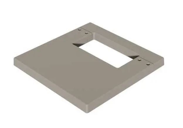 Splitt Pad® – 42" x 42" x 3" – with 12" x 26" Throat – PJ4242122603S – Hubbell