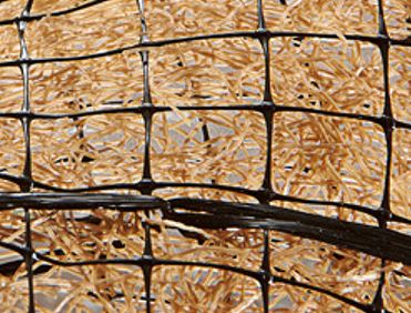 Landlok 450 turf reinforcement mat has dense polypropylene fibers