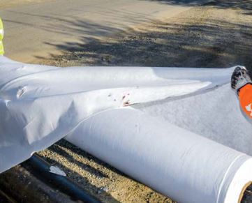 Petromat Plus-White 4598- 12.5' x 360' Paving Fabric