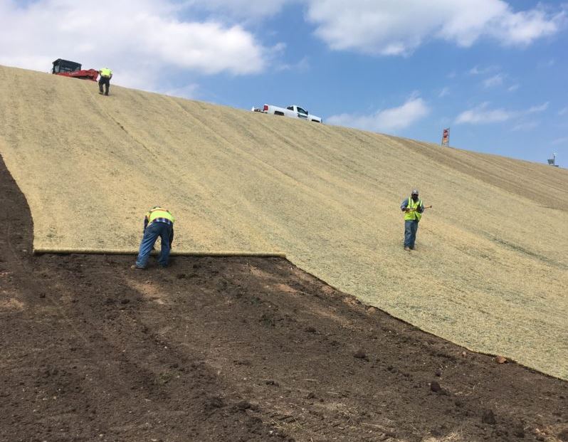 Straw Double Net - Biodegradable Erosion Control Blanket - 8' x 112.5'