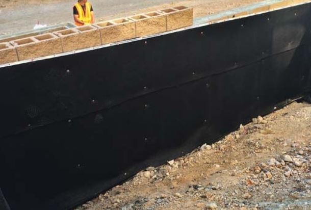 Mel Drain 5035-B - 48" x 50' Geocomposite - With Backing