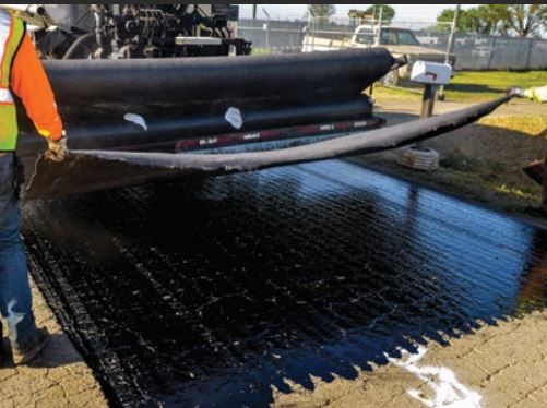 Petromat comes in wide rolls